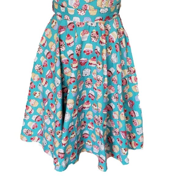 Cupcake Print Retro Skater Dress - Picture 6 of 6